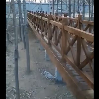 山西防腐木木桥栈道施工视频
