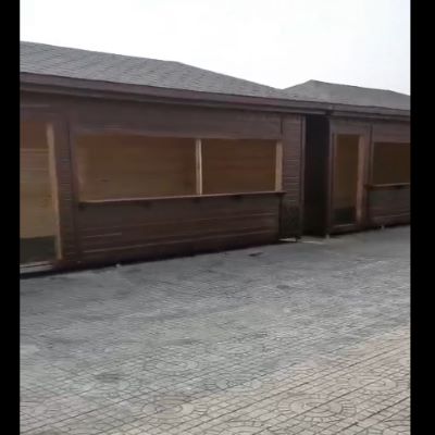 山西防腐木木结构房屋售卖亭制作视频